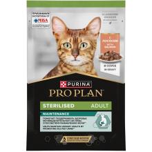 Паучи для взрослых стерилизованных кошек лосось в соусе, Sterilised MAINTENANCE, 85г