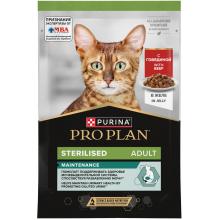 Паучи для взрослых стерилизованных кошек с говядиной в желе, Sterilised MAINTENANCE, 85г