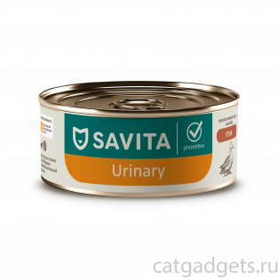 SAVITA prof консервы Urinary для кошек профилактика МКБ с уткой. Ветеринарный, диетический, 100г SAVITA prof консервы Urinary для кошек профилактика МКБ с уткой. Ветеринарный, диетический, 100г