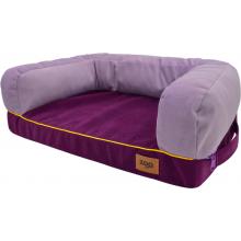 Лежанка диван "Ампир" мебельная ткань (лиловый/баклажан)