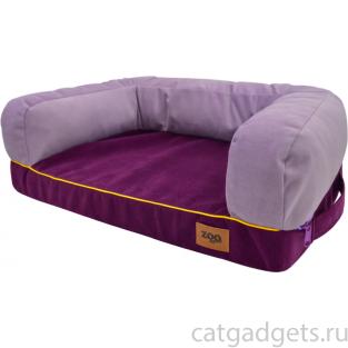 Лежанка диван "Ампир" мебельная ткань (лиловый/баклажан)
