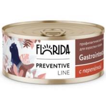 Preventive Line консервы Gastrointestinal для кошек "Поддержание здоровья пищеварительной системы" с перепёлкой