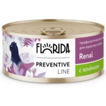 Preventive Line консервы Renal для кошек "Поддержание здоровья почек" с ягненком