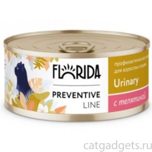 Preventive Line консервы Urinary для кошек "Профилактика мочекаменной болезни" с телятиной