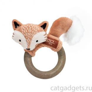 Игрушка для кошек Лисичка с кольцом из мататаби 11см, серия CATCH&SCRATCH ECO (85048)