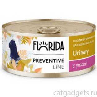 Preventive Line консервы Urinary для кошек "Профилактика мочекаменной болезни" с уткой