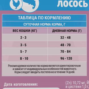 Сухой корм с лососем и курицей для взрослых стерилизованных кошек, STERILISED SALMON&CHICKEN, 0,4кг