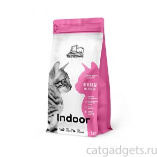 Сухой корм для котят Indoor, Индейка с овсом, 2кг
