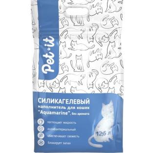 Aquamarine силикагелевый наполнитель для кошек, без аромата, 3,8л