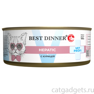 Влажный корм для кошек с курицей для поддержания функции печени Hepatic, 100г