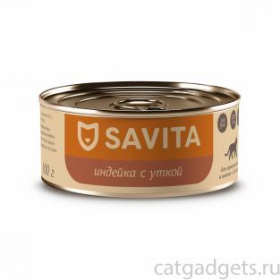 Консервы для кошек и котят. Индейка с уткой. 100г