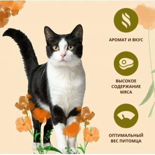 Полнорационный сухой корм для взрослых кошек со свежей индейкой и коричневым рисом. Life Maintenance, Fresh Turkey, 0.4кг