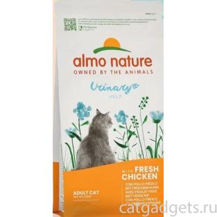 Полнорационный сухой корм для взрослых кошек со свежей курицей для профилактики мочекаменной болезни. Urinary Help, Fresh Chiсken, 0.4кг