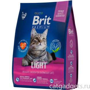 Cat Light Сухой корм премиум-класса с курицей для взрослых кошек с избыточным весом и склонностью к полноте
