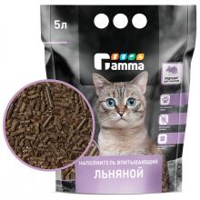 Наполнитель впитывающий льняной Gamma, 5л, 2,5кг