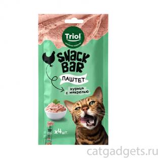 Лакомство для кошек "Паштет из курицы с макрелью", серия SNACK BAR, 40г