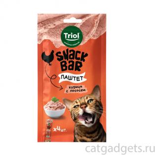 Лакомство для кошек "Паштет из курицы с лососем", серия SNACK BAR, 40г