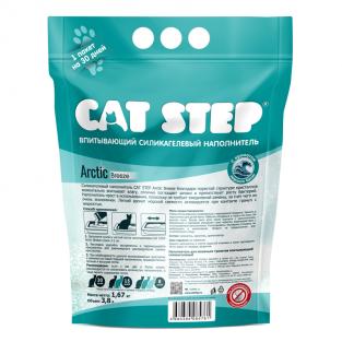 Наполнитель впитывающий силикагелевый CAT STEP Arctic Breeze, 3,8л, 1,67кг