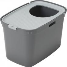Закрытый туалет для кошек Top cat recycled, серый 59*39*38см