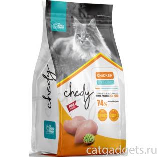 Корм для стерилизованных кошек с курицей, Chedy Sterilized Chicken