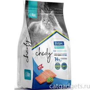 Корм для стерилизованных кошек с рыбой, Chedy Sterilized Fish