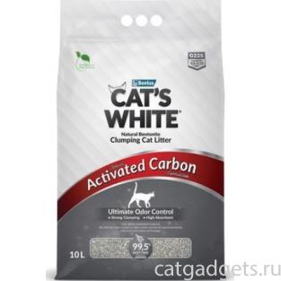 Наполнитель комкующийся с активированным углем для кошачьего туалета 10л (Activated Carbon)