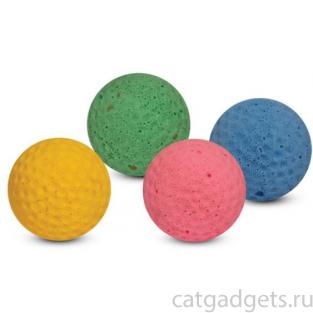 Игрушка для кошек "Мяч для гольфа", d4см, 4шт.