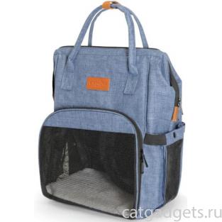 Рюкзак-переноска для животных "Pet" голубой 27*24*42см