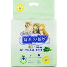 Комкующийся наполнитель Тофу Зеленый чай 6л