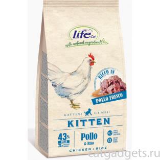 Корм для котят со свежей курицей Lifecat Kitten Chicken