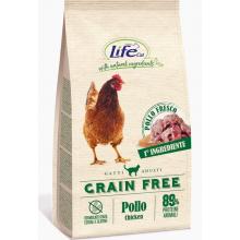 Беззерновой корм со свежей курицей для кошек Lifecat Adult Grain Free Chicken