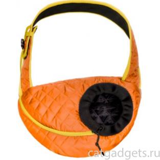 Сумка-слинг "Версаль" для животных, оранжевая, 48*25*39см