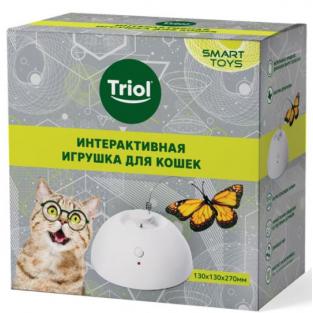 Интерактивная игрушка для кошек на батарейках "Бабочка", 13*13*27см, серия SMART TOYS