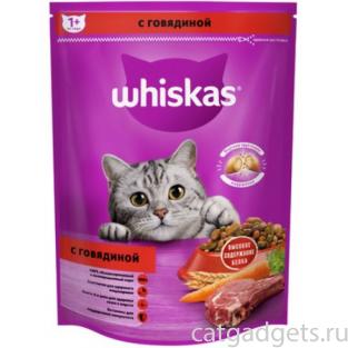 Сухой корм для кошек «Вкусные подушечки с нежным паштетом, с говядиной»