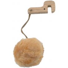 Игрушка настенная "Паркур-ДУБ Сонома" пумпон с крепежом, бежевый мех