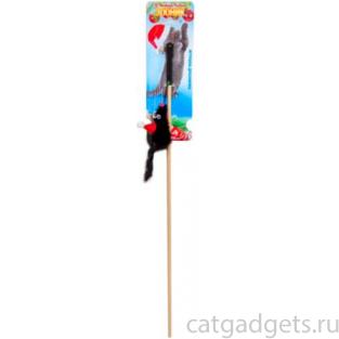 Дразнилка для кошек "Шустрик в колпачке на веревке", 50 см