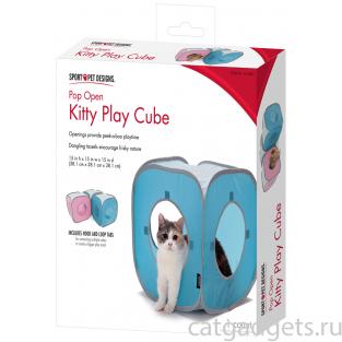 Домик для кошек Кубик Рубик. "Kitty Play Cube": 38*38*38см