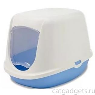 Туалет-домик для котят "Duchesse" 44,5*35,5*32см, голубой