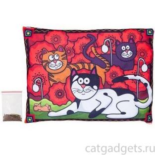 Матрас для кошек с валерианой и кошачьей мятой БУГИ-ВУГИ, 40х30 см