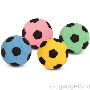 Игрушка для кошек "Мяч футбольный", 4см, 1 шт.