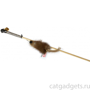 Удочка-дразнилка "Мышка на веревке" для кошек, 50 см