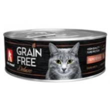 Консервы для кошек "GRAIN FREE" со вкусом перепёлки