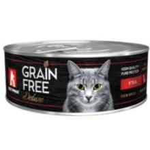 Консервы для кошек "GRAIN FREE" со вкусом утки