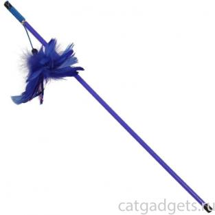 Удочка-дразнилка "Синие перья", 48 см (C4013)