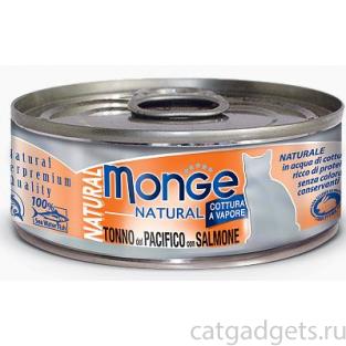 Cat Natural консервы для кошек тихоокеанский тунец с лососем