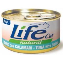 Консервы для кошек тунец с кальмарами в бульоне