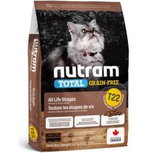Беззерновой корм для котят и кошек с курицей и индейкой T22 Nutram Total Grain Free