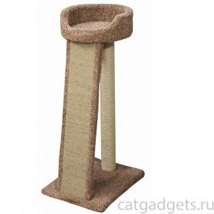 Когтеточка для кошек ковролиновая «Хюльси» 58*46*114 см, сизаль