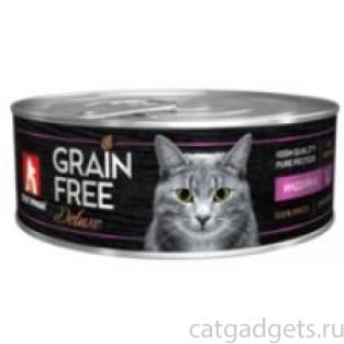 Консервы для кошек "GRAIN FREE" со вкусом индейки