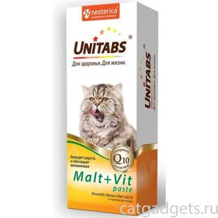 Malt+Vit витаминная паста для кошек с таурином для вывода шерсти